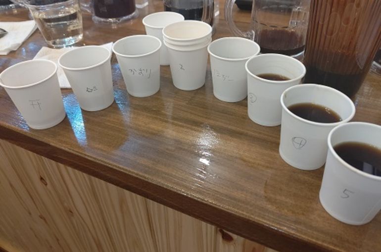 ブレンドコーヒー作り